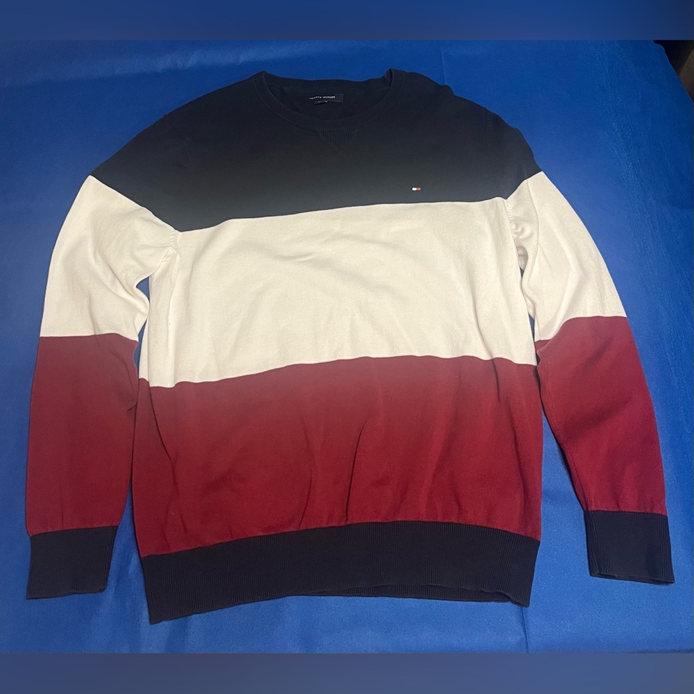 Tommy Hilfiger Colorblock Crewneck Pullover Sweater Men’s XL